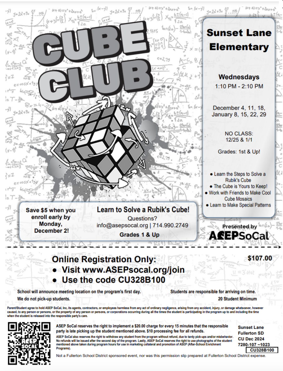  Cube Club sign up